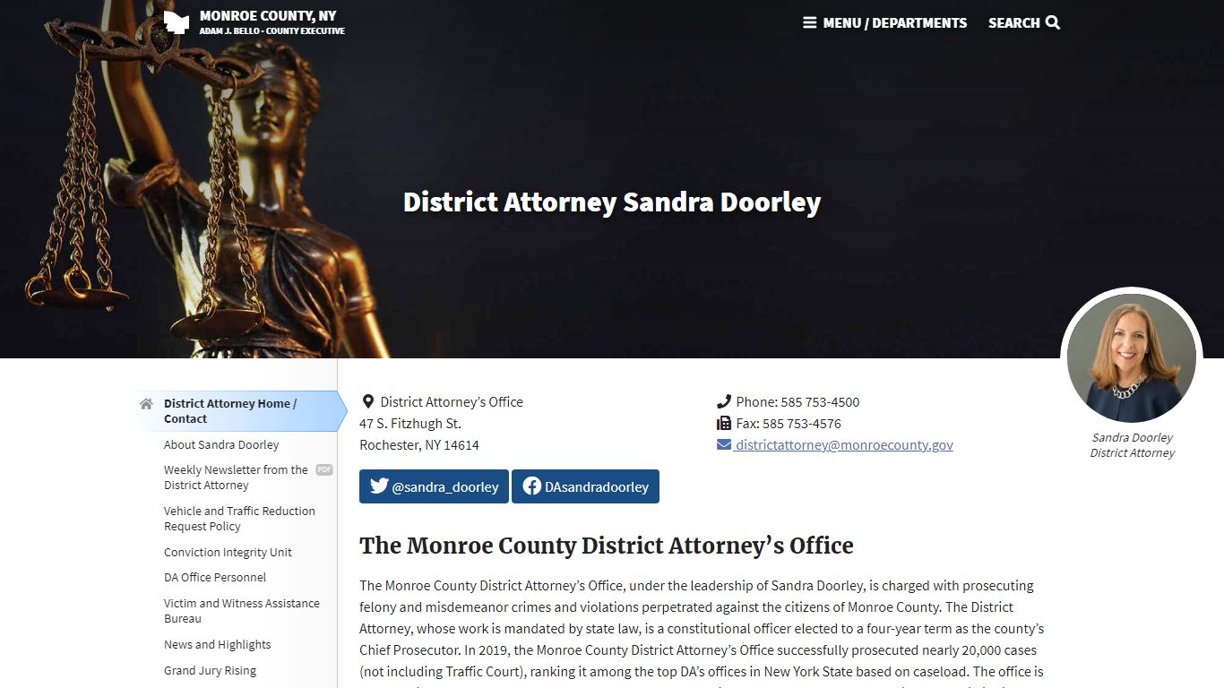 Monroe County, NY - District Attorney Sandra Doorley