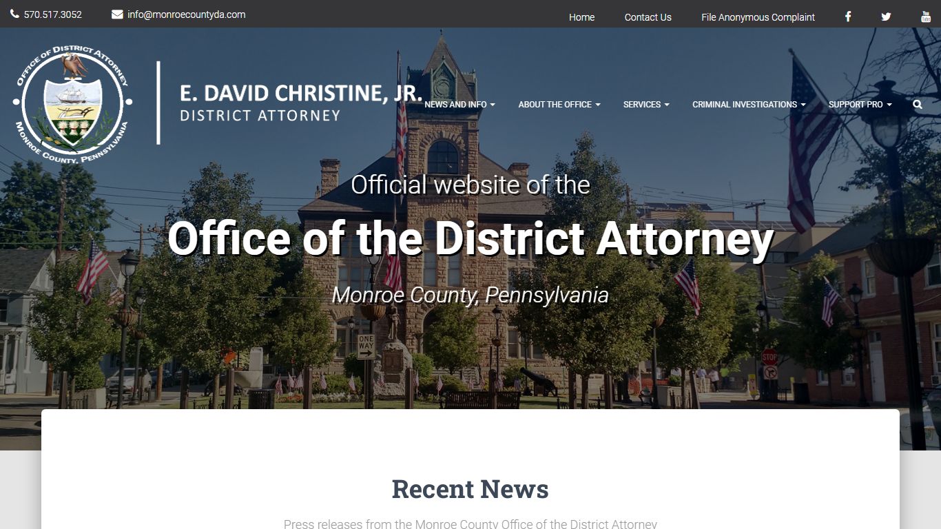 Monroe County Office of the District Attorney – Stroudsburg, Pennsylvania