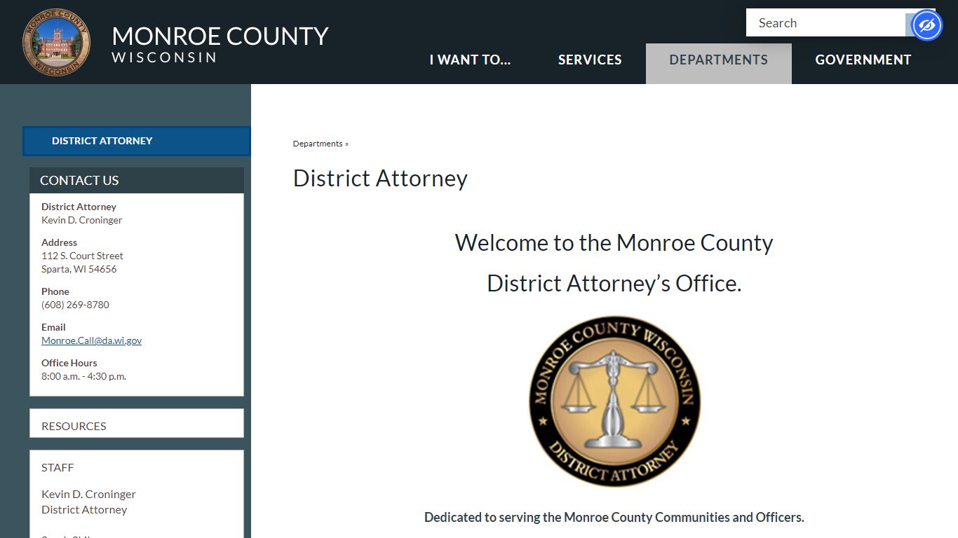 District Attorney | Monroe County, WI